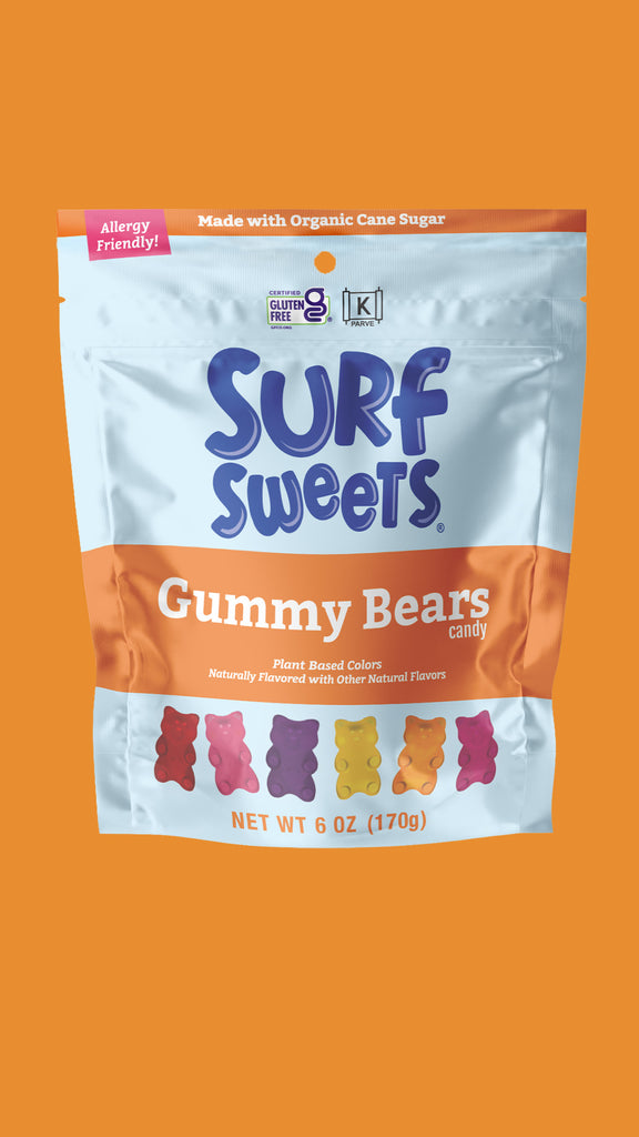 Gummy Bears 6oz Bag by Surf Sweets - Front of Bag